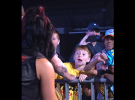 Bayley's Heel Antics with Young Fans at WWE Live Event