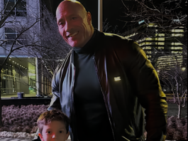 Dwayne "The Rock" Johnson's Surprise Encounter with Fans Outside WWE Headquarters