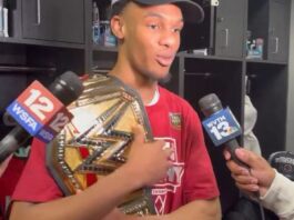 Rylan Griffen Celebrates Alabama's Victory with WWE Style Flair