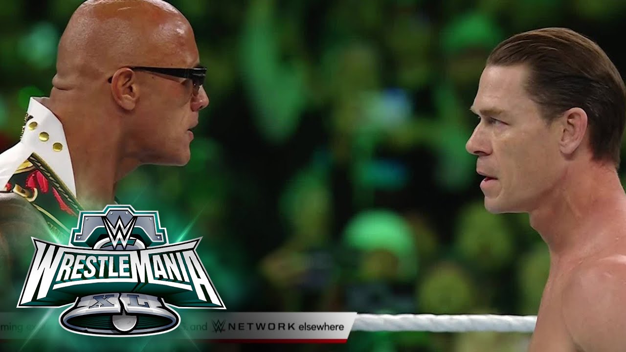 WrestleMania XL Showdown The Rock vs. John Cena Highlights
