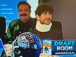 Tony Khan Sports Neck Brace at NFL Draft After AEW Dynamite Attack